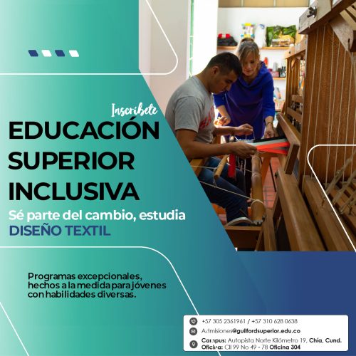 Diseño textil para estudiantes con habilidades especiales.